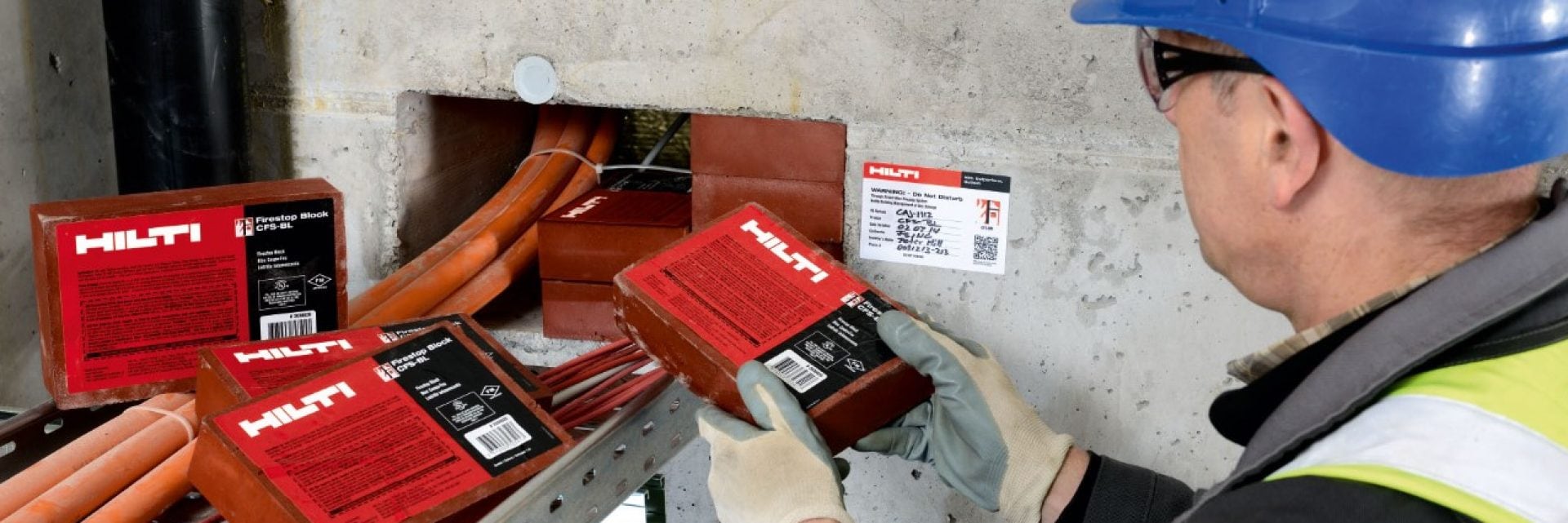 Hilti firestop for  electrical penetrations