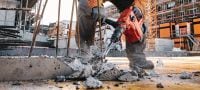 TE 60-22 Περιστροφικό κρουστικό δράπανο μπαταρίας Ισχυρό περιστροφικό κρουστικό δράπανο μπαταρίας SDS Max (TE-Y) με υψηλή αναλογία δύναμης-βάρους για διάτρηση και καλέμισμα βαρέος τύπου σε σκυρόδεμα και τοιχοποιία (μπαταρία Nuron) Εφαρμογές 3