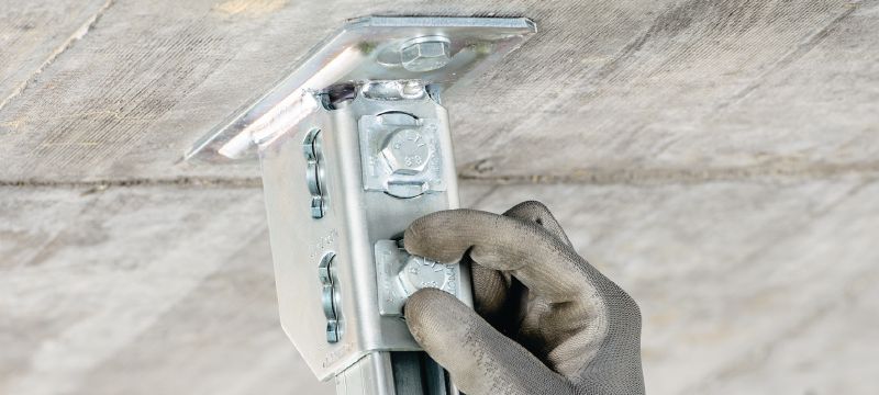 Συνδετήρας καναλιού MQN-B Γαλβανισμένος συνδετήρας καναλιών Ultimate - ελεγμένος σε φωτιά σύμφωνα με την ETA Εφαρμογές 1