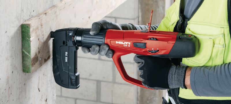 X-U MX Καρφιά για χάλυβα/σκυρόδεμα (σε δεσμίδα) Καρφιά υψηλής απόδοσης για στερέωση σε σκυρόδεμα και χάλυβα με χρήση καρφωτικών φυσιγγίου. Εφαρμογές 1