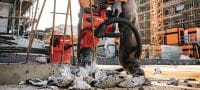 TE 60-22 Περιστροφικό κρουστικό δράπανο μπαταρίας Ισχυρό περιστροφικό κρουστικό δράπανο μπαταρίας SDS Max (TE-Y) με υψηλή αναλογία δύναμης-βάρους για διάτρηση και καλέμισμα βαρέος τύπου σε σκυρόδεμα και τοιχοποιία (μπαταρία Nuron) Εφαρμογές 4