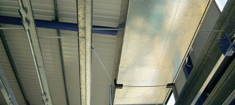 X-HS W MX Κλιπ οροφής Εξάρτημα ανάρτησης οροφής με σύρμα για ηλεκτρολογικές και μηχανολογικές στερεώσεις ελαφρού τύπου σε οροφές και χρήση καρφιών σε δεσμίδα Εφαρμογές 1