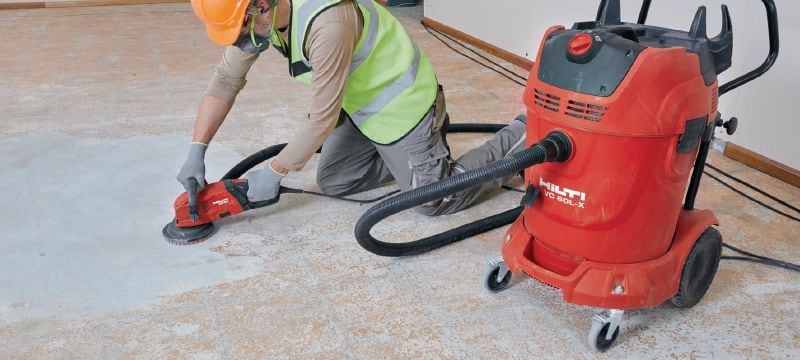 Ηλεκτρική σκούπα VC 60L-X κατηγορίας L Πανίσχυρη ηλεκτρική σκούπα για σύνδεση με ηλεκτρικά εργαλεία και καθαρισμό εργοταξίου (υγρό και στεγνό), με δοχείο 60 λίτρων Εφαρμογές 1