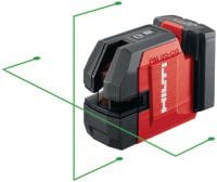 PM 20-CG Laser κατακορύφωσης και διασταυρούμενης γραμμής 12V Συνδυαστικό laser πράσινης δέσμης με 2 γραμμές και 4 σημεία για την κάθετη ισοστάθμιση, οριζοντίωση, ευθυγράμμιση και ορθογωνισμό (πλατφόρμα μπαταρίας 12V)
