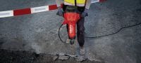 TE 3000-AVR Ηλεκτρικό σκαπτικό εργαλείο βαρέος τύπου Εξαιρετικά ισχυρό σκαπτικό για εργασίες κατεδάφισης σκυροδέματος βαρέος τύπου, κοπή ασφάλτου, χωματουργικές εργασίες και έμπηξη ράβδων γείωσης Εφαρμογές 4
