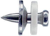 X-CR S12 Καρφιά από ανοξείδωτο χάλυβα με ροδέλα Μονό καρφί για χρήση με καρφωτικά φυσιγγίου σε χάλυβα, σε διαβρωτικά περιβάλλοντα