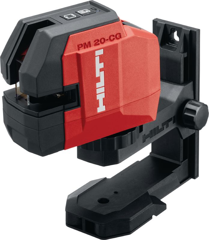 PM 20-CG Laser κατακορύφωσης και γραμμής Laser combi πράσινης δέσμης με 2 γραμμές και 4 σημεία για κατακορύφωση, οριζοντίωση, ευθυγράμμιση και ορθογωνισμό