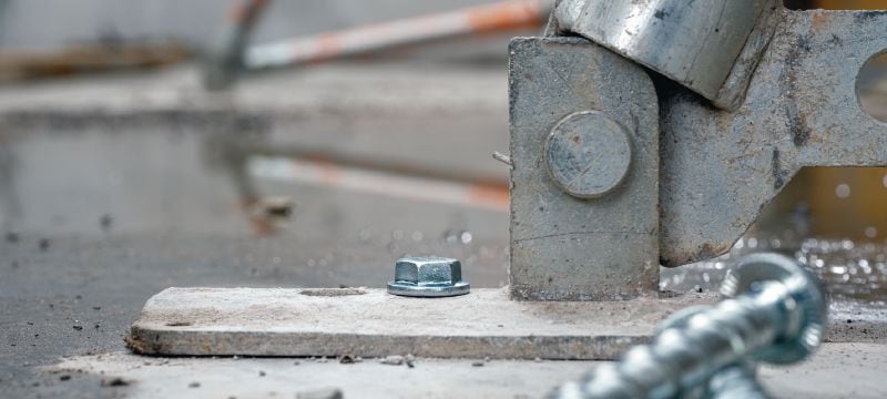 Αγκυρόβιδα HUS4-H Βιδωτό αγκύριο εξαγωνικής κεφαλής υψηλής απόδοσης για στερέωση σε σκυρόδεμα και τοιχοποιία (ανθρακοχάλυβας) Εφαρμογές 1