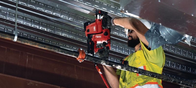TE DRS 4/6 Σύστημα συλλογής σκόνης Ενσωματωμένο σύστημα σκούπας για εύκολη συλλογή σκόνης κατά τη διάτρηση ή το καλέμισμα με τα περιστροφικά κρουστικά δράπανα μπαταρίας TE 4-22 και TE 6-22 Εφαρμογές 1