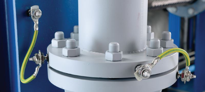 Ηλεκτρικός συνδετήρας S-BT-EF HL Βίδα με σπείρωμα (ανθρακοχάλυβας με πολυστρωματική επίστρωση - αντιδιαβρωτική προστασία ανάλογη της HDG) για ηλεκτρολογικές συνδέσεις σε χάλυβα και σε ήπια διαβρωτικά περιβάλλοντα Εφαρμογές 1