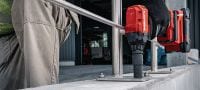 Σφήνα από ανοξείδωτο χάλυβα HST4-R DN Το εκτονούμενο αγκύριο βέλτιστης απόδοσης για την παραλαβή υψηλών στατικών/σεισμικών φορτίων σε ρηγματωμένο σκυρόδεμα (ανοξείδωτος χάλυβα, θολωτό παξιμάδι) Εφαρμογές 2