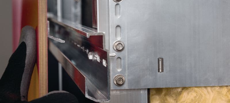 MFT-HP ράγα εξαρτήματος ανάρτησης 22,5 Ράγα ανάρτησης για τη συγκαλυμμένη προσθήκη πάνελ πρόσοψης με εξαρτήματα ανάρτησης Εφαρμογές 1