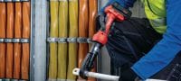 NUN 54-22 Εργαλείο σύσφιξης και κοπής καλωδίων 6 τόνων μπαταρίας Εργαλείο σύσφιξης και κοπής καλωδίων 6 τόνων μπαταρίας, γενικής χρήσης, με εναλλασσόμενες σιαγόνες (πλατφόρμα μπαταριών Nuron) Εφαρμογές 1