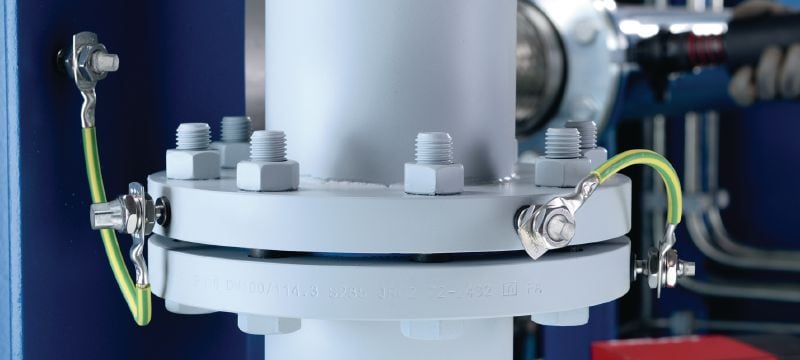 Ηλεκτρικός συνδετήρας S-BT-EF HL Βίδα με σπείρωμα (ανθρακοχάλυβας με πολυστρωματική επίστρωση - αντιδιαβρωτική προστασία ανάλογη της HDG) για ηλεκτρολογικές συνδέσεις σε χάλυβα και σε ήπια διαβρωτικά περιβάλλοντα Εφαρμογές 1