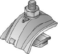 MQT-U Σφιγκτήρας δοκού Γαλβανισμένος σφιγκτήρας δοκού για τη σύνδεση της ανοικτής πλευράς ή του πίσω μέρους καναλιών MQ/HS απευθείας σε χαλύβδινες δοκούς