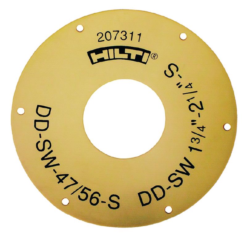 Ροδέλα στεγανοποίησης DD-SW-S Φλάντζα DD-WC-S για διαμέτρους κορώνας από 8 mm (5/16) έως 87 mm (3-7/16)