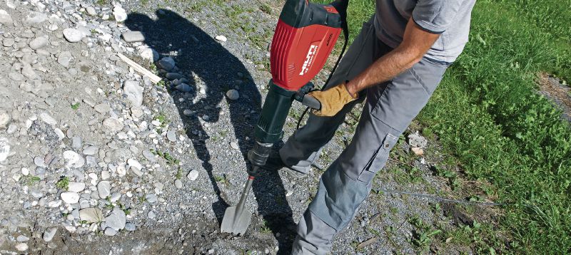 TE-S SP Καλέμια μορφής φτυαριού Εξαιρετικά αιχμηρά καλέμια μορφής φτυαριού TE-S για τη θραύση σκληρών χαλίκων και εδάφους Εφαρμογές 1
